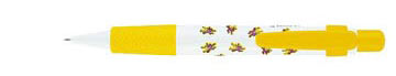 stylo design personnalis&eacute; -BIG-PEN (OPAQUE-BLANC - OPAQUE-JAUNE-DORE)