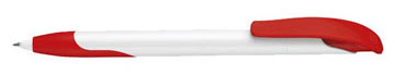stylo personnalisé bas prix -CHALLENGER-SOFT (OPAQUE-BLANC - OPAQUE-ROUGE)
