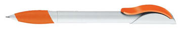 stylo plastique -HATTRIX-SOFT (OPAQUE-BLANC - OPAQUE-ORANGE)