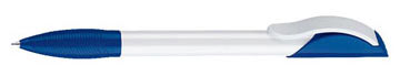 stylo publicitaire design -HATTRIX-BASIC (OPAQUE-BLANC - OPAQUE-BLEU-REFLEX)