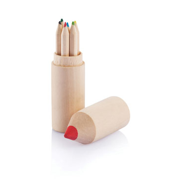 tube de crayons de couleurs - crayon de couleur publicitaire - crayons publicitaires