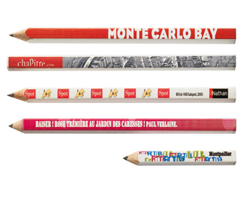 crayon personnalisé unique - crayon de papier publicitaire - crayons publicitaires