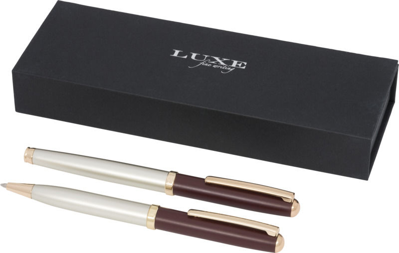 Coffret cadeau stylo duo Nonet | Coffret  publicitaire | KelCom Rouge