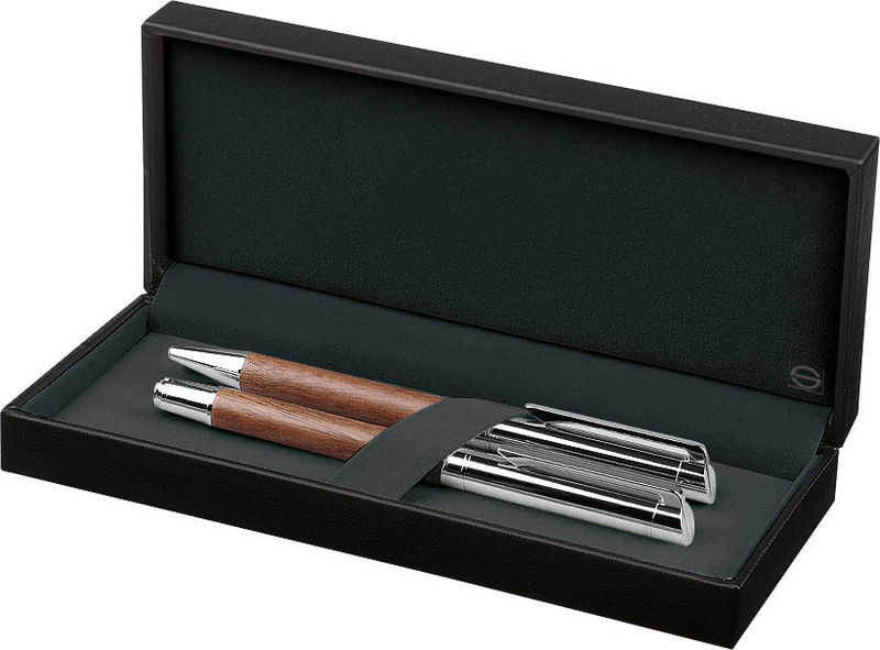 Coffret stylo/crayon personnalisés bambou - Bambowie