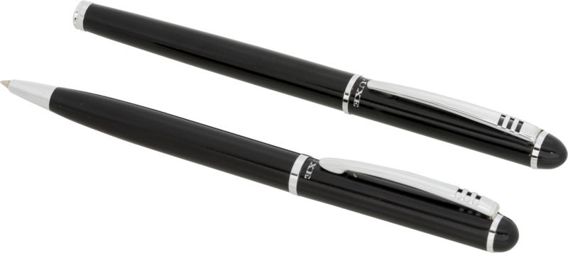 Parure Stylo bille et roller Andante | Parure publicitaire | KelCom Noir 4