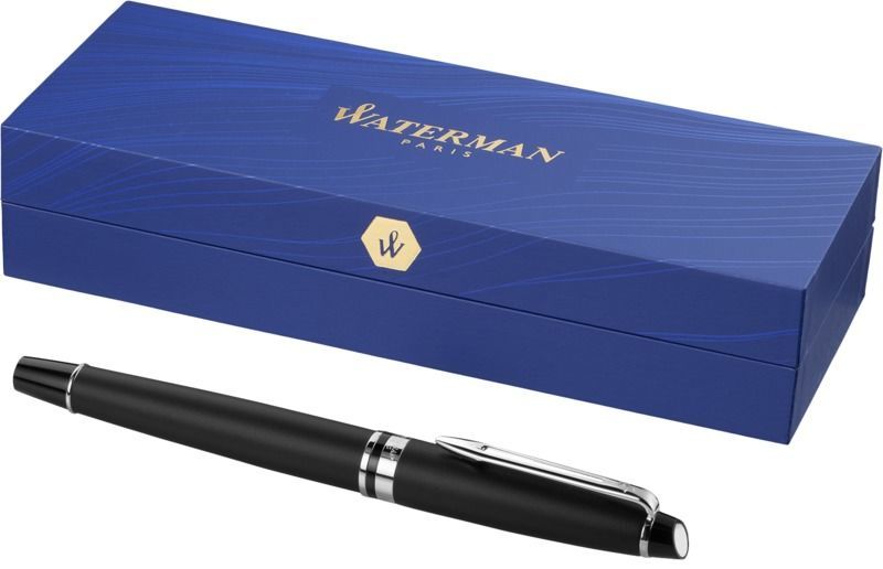 Rollerball publicitaire | Waterman® : Expert | KelCom Noir Argent