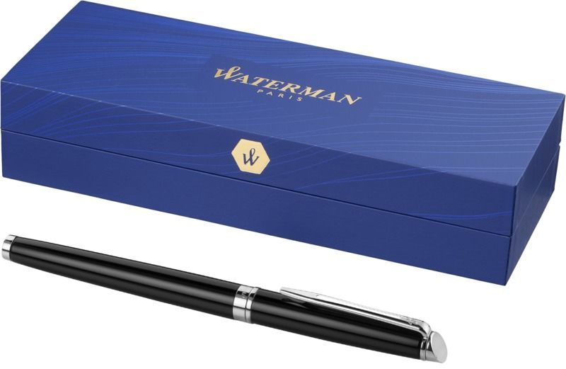 Rollerball publicitaire | Waterman® : Hémisphère Laqué | KelCom Noir