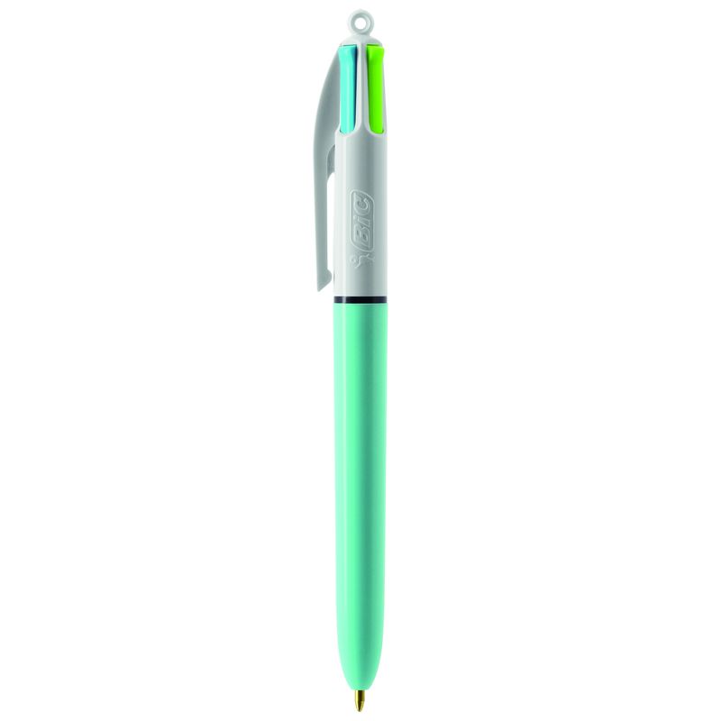 Stylo Bic 4 couleurs Shine Silver - La Grande Papeterie