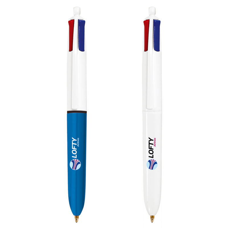 Stylo Bic® 4 Couleurs Publicitaire, Mini Bille