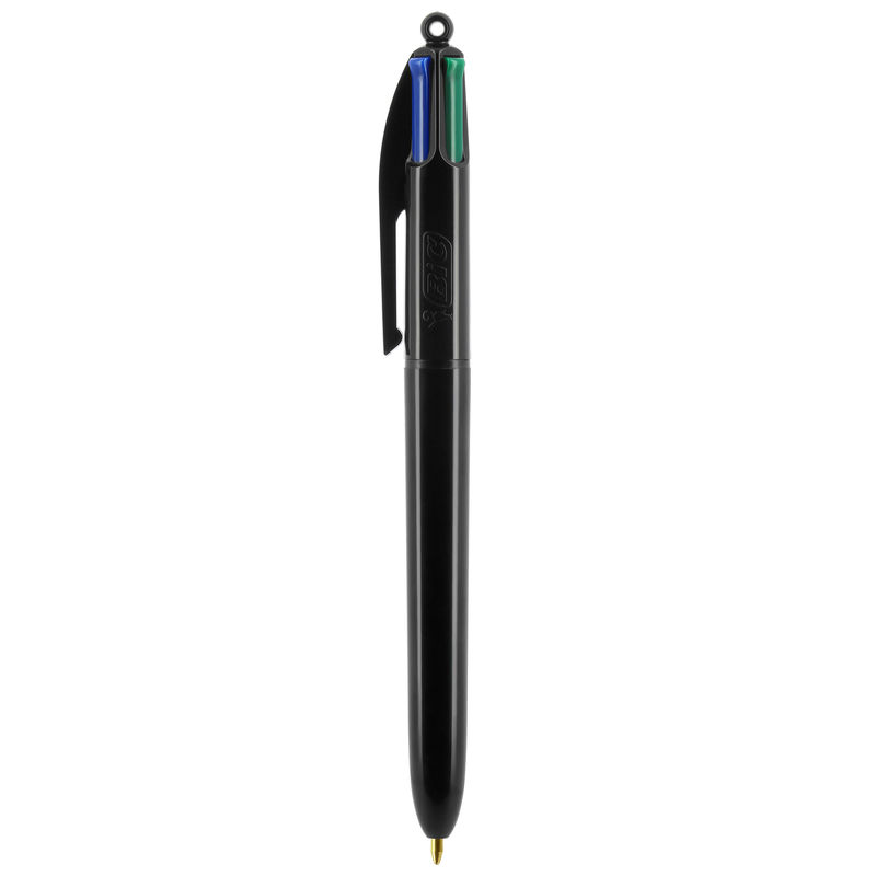 Stylo BIC® 4 Couleurs Publicitaire | Stylo Personnalisé | KelCom Noir