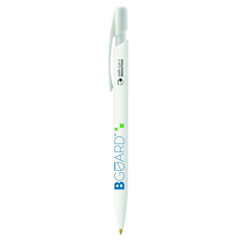 Stylo BIC® publicitaire | Media Clic BGUARD™ SARS-CoV-2 | KelCom White Bguard