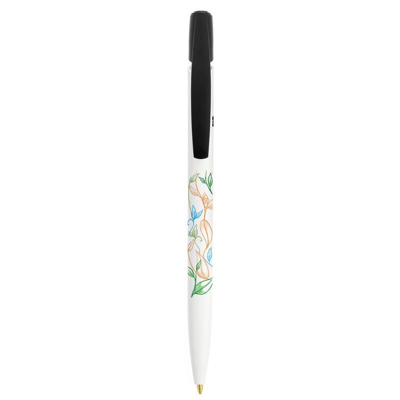 Stylo BIC® publicitaire | Media Clic BIO Based ballpen | KelCom Blanc