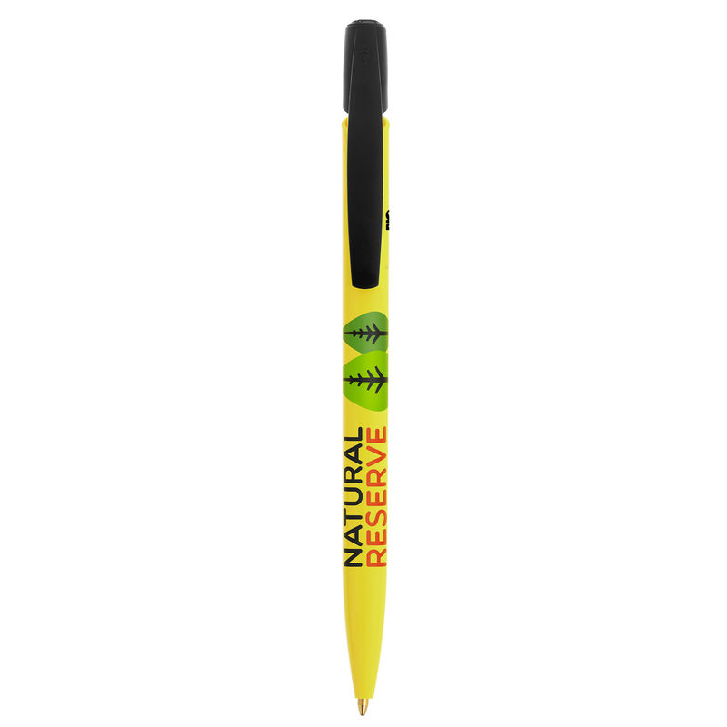 Stylo BIC® publicitaire | Media Clic BIO Based ballpen | KelCom Jaune