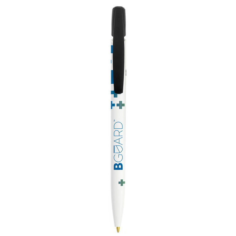 Stylo BIC® publicitaire | Media Clic BIO Based BGUARD™ Antibactérien | KelCom Blanc