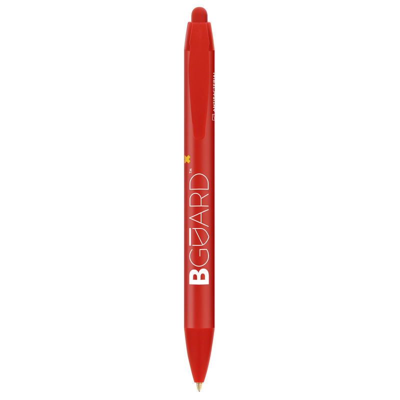 Stylo BIC® publicitaire | Wide Body™ BGUARD™ Antibactérien | KelCom Red Bguard