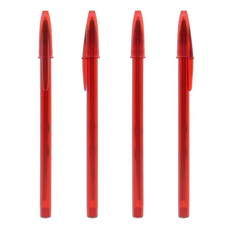 Stylo Bille BIC® Publicitaire | Stylo Personnalisé | KelCom Clear Red