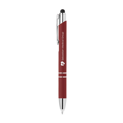 Crosby Lumineux Stylet | Stylo bille publicitaire | KelCom Rouge foncé