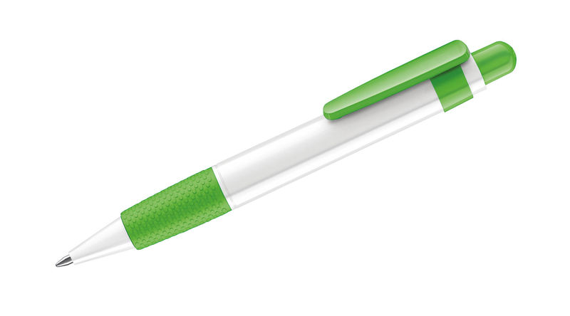 Big Pen Basic | Stylo bille publicitaire | KelCom Blanc Vert Clair