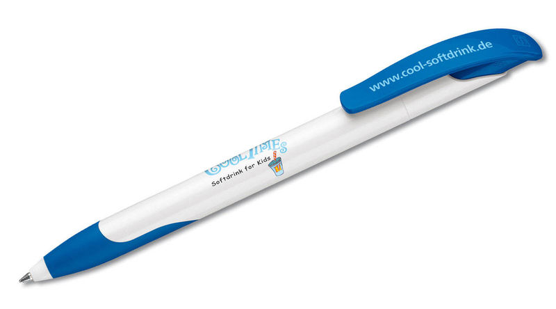 Challenger Basic SG | Stylo bille publicitaire | KelCom Blanc Bleu