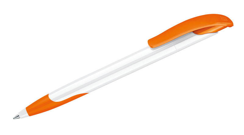 Challenger Basic SG | Stylo bille publicitaire | KelCom Blanc Orange