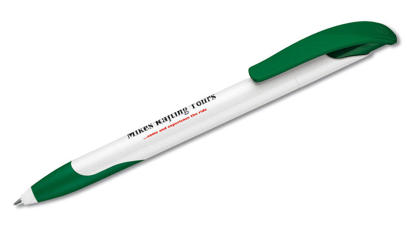 Challenger Basic SG | Stylo bille publicitaire | KelCom Blanc Vert