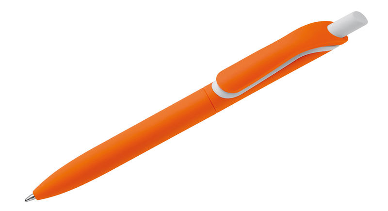 Stylo bille publicitaire | Click Shadow Rubber | KelCom Orange