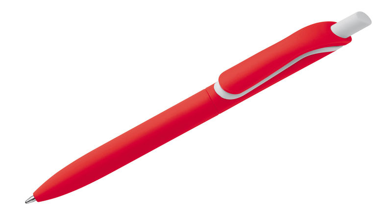 Stylo bille publicitaire | Click Shadow Rubber | KelCom Rouge