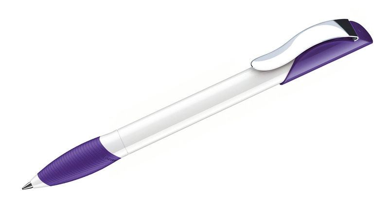 Hattrix Polished Basic SB CM | Stylo bille publicitaire | KelCom Blanc Violet