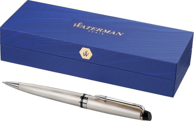 Stylo bille publicitaire | Waterman® : Expert | KelCom Acier Doré