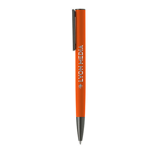 Jagger Acier | Stylo bille publicitaire | KelCom Orange