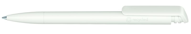 Stylo Trento Matt Recycled | Stylo publicitaire | KelCom Blanc