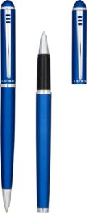 Parure stylo à bille et roller Andante bleu  | Parure publicitaire | KelCom Bleu 4
