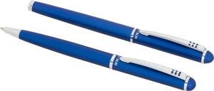 Parure stylo à bille et roller Andante bleu  | Parure publicitaire | KelCom Bleu 5