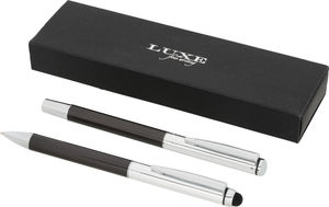 Parure de stylos duo Vincenzo | Parure publicitaire | KelCom Graphite