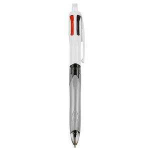 Stylo BIC® 4 Couleurs Publicitaire | 3+1 HB | KelCom Blanc Gris 3