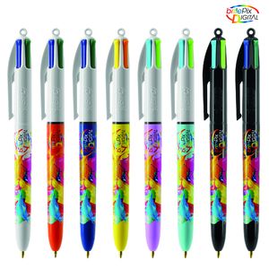 Stylo BIC® 4 Couleurs Publicitaire | Fashion Bille | KelCom