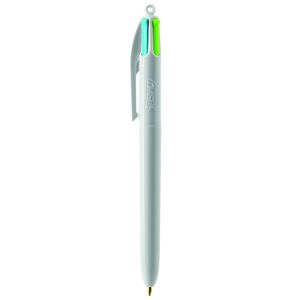 Stylo BIC® 4 Couleurs Publicitaire | Fashion Bille | KelCom Blanc