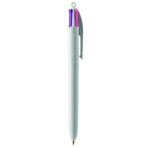 Stylo BIC® 4 Couleurs Publicitaire | Fashion Bille | KelCom Blanc 1