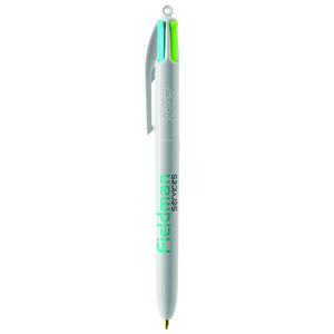 Stylo BIC® 4 Couleurs Publicitaire | Fashion Bille | KelCom Blanc 2