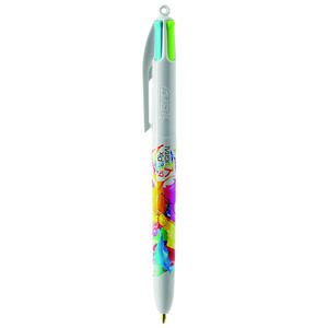 Stylo BIC® 4 Couleurs Publicitaire | Fashion Bille | KelCom Blanc 5