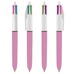 Stylo BIC® 4 Couleurs Publicitaire | Fashion Bille | KelCom Blanc Violet pastel 5