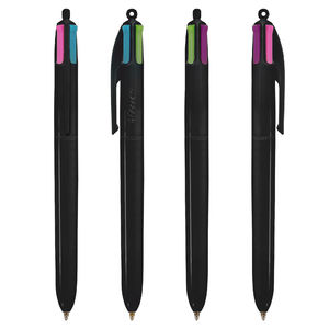 Stylo BIC® 4 Couleurs Publicitaire | Fashion Bille | KelCom Noir 1