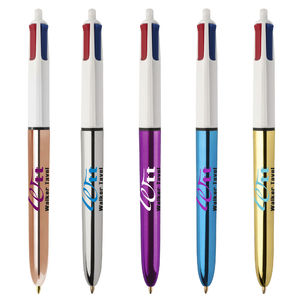 Stylo BIC® 4 Couleurs Publicitaire | Shine Bille | KelCom
