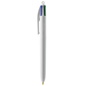 Stylo BIC® 4 Couleurs Publicitaire | Stylo Personnalisé | KelCom Blanc 1