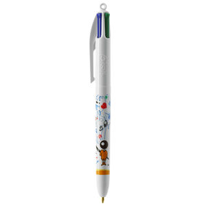 Stylo BIC® 4 Couleurs Publicitaire | Stylo Personnalisé | KelCom Blanc 7