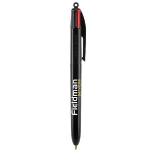 Stylo BIC® 4 Couleurs Publicitaire | Stylo Personnalisé | KelCom Noir 4