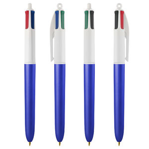 Stylo Bic® personnalisable 4 colours glacé|Luxray Blue glacé Blanc 2