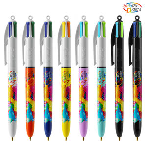 Stylo BIC® publicitaire | 4 couleurs bille avec tour de cou | KelCom 1