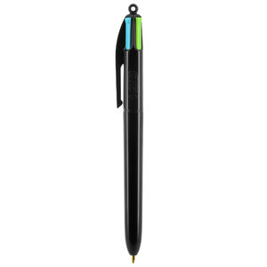 Stylo BIC® publicitaire | 4 couleurs Fashion bille avec tour de cou | KelCom Noir 2