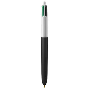 Stylo BIC® publicitaire | 4 couleurs Soft avec tour de cou | KelCom White Black Soft 1